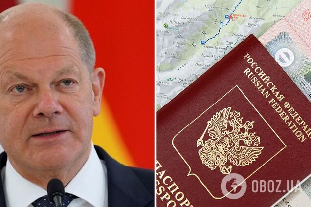 Шольц заступився за 'хороших' росіян і заявив, що Німеччина не припинить видачу шенгенських віз