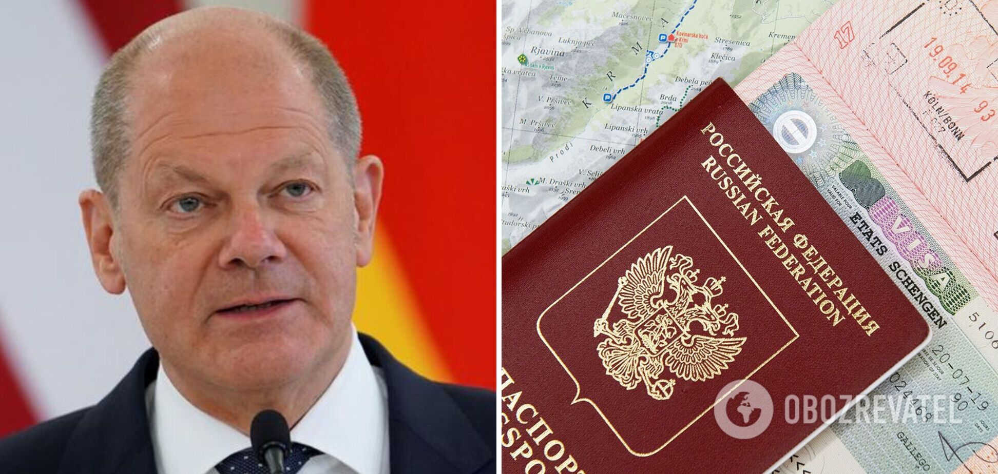Шольц заступився за 'хороших' росіян і заявив, що Німеччина не припинить видачу шенгенських віз