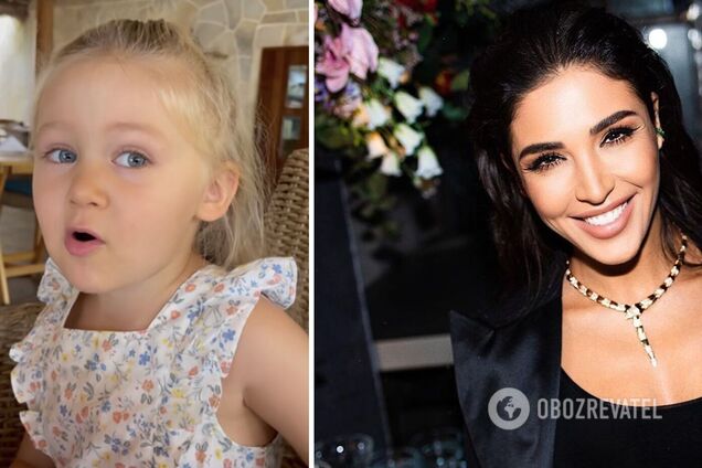 Двухлетняя дочь Санты Димопулос растрогала исполнением песни 'Ой у лузі червона калина'. Видео