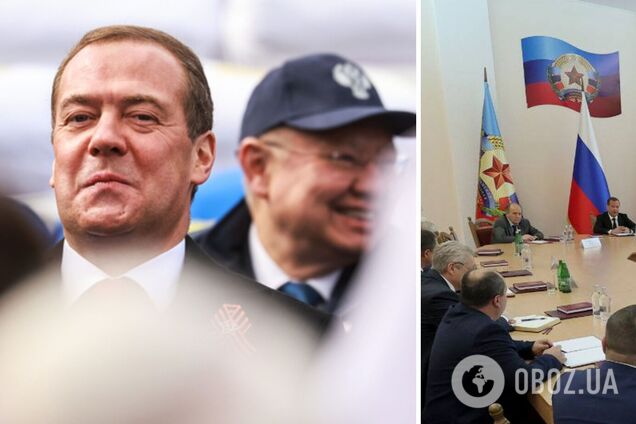'Тепер ясно, чому підірвали пивний завод': у мережі підняли на сміх Медведєва, який похвалився візитом на Донбас. Фото