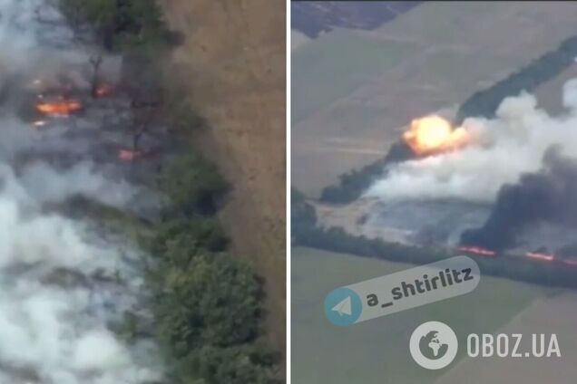 Защитники Украины на Херсощине уничтожили вражескую БМ-21 'Град': момент 'фейерверка' попал на видео