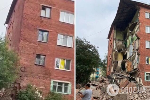 В Омске обрушился дом оккупанта, воюющего в Украине