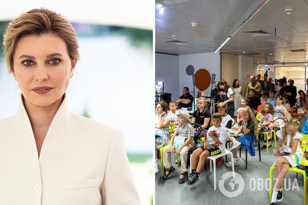 Зеленська провела онлайн-зустріч з українськими дітьми у Великій Британії у вишиванці 'Сміливість' з унікальним орнаментом