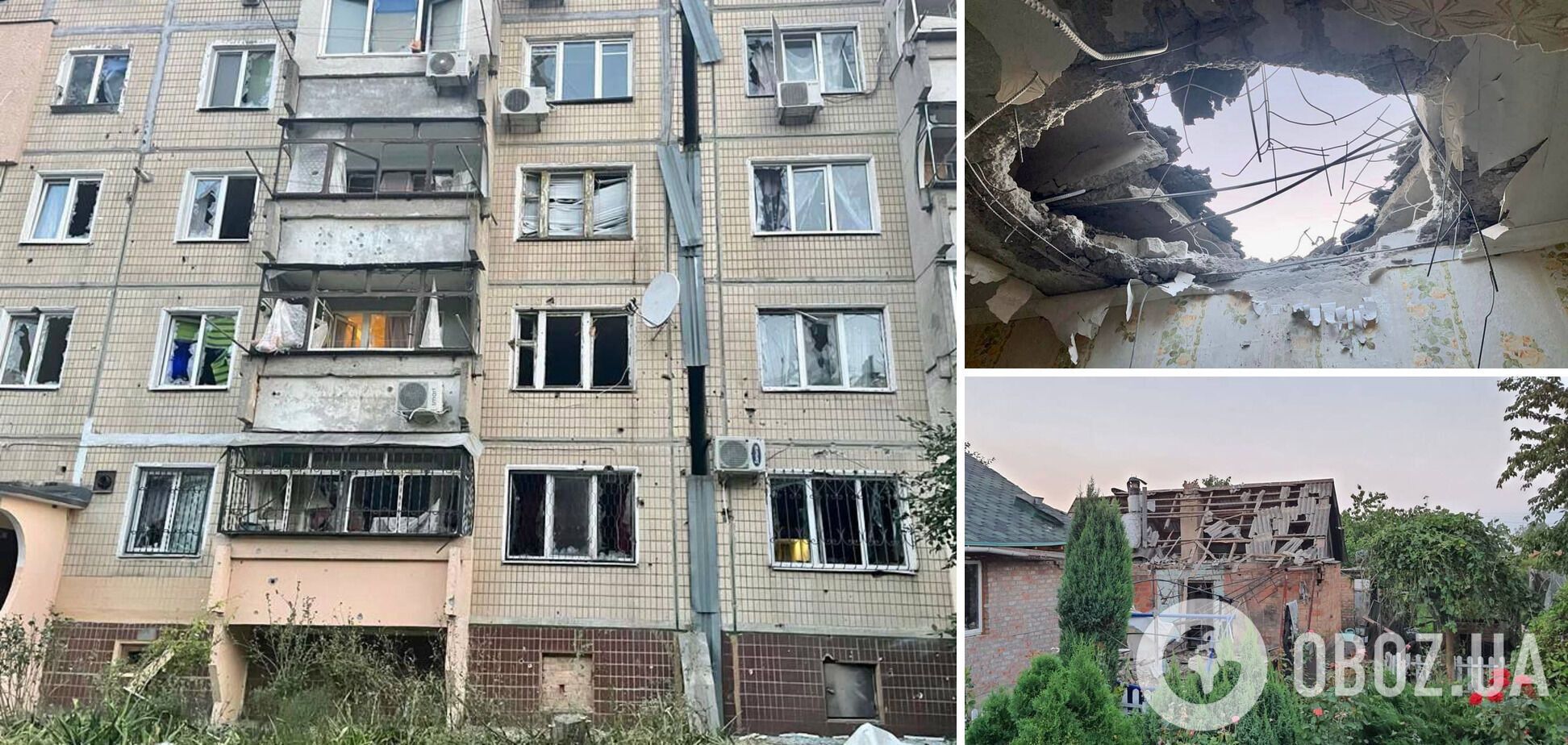 Последствия российских обстрелов 13 августа в Днепропетровской области