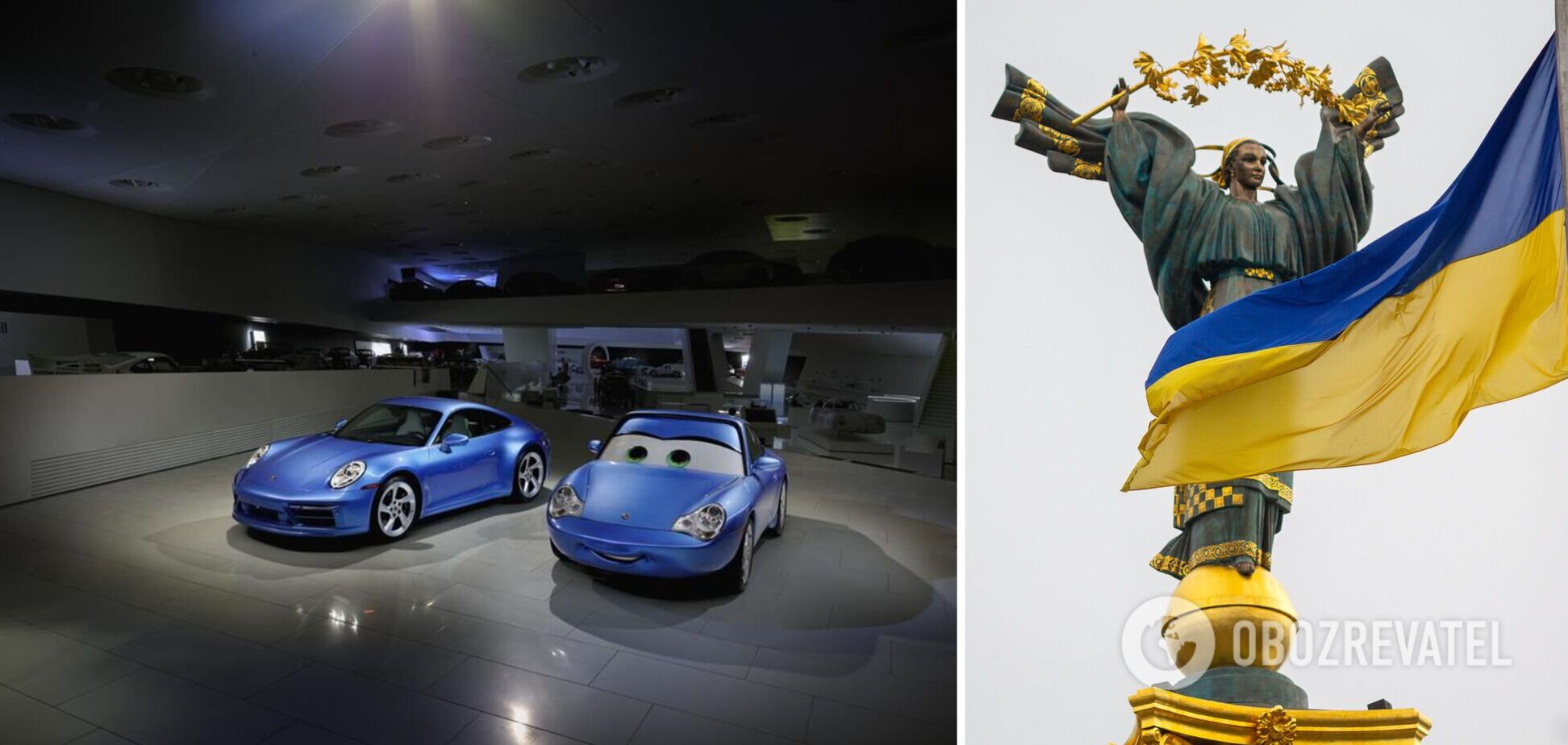 Porsche воссоздали машину из мультфильма 'Тачки' и отправят деньги от ее продажи на помощь Украине