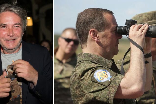 Російський поет Орлуша висміяв Медведєва, котрий дивився у закритий бінокль: ти ж не алкаш, а керівник!