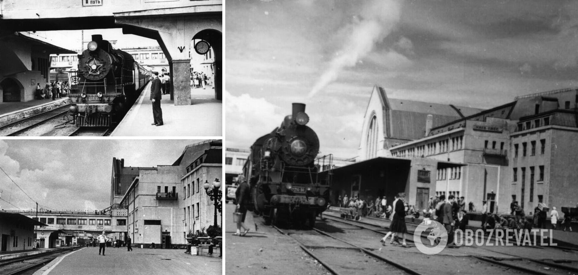 Вокзал Киева в 1950-х годах