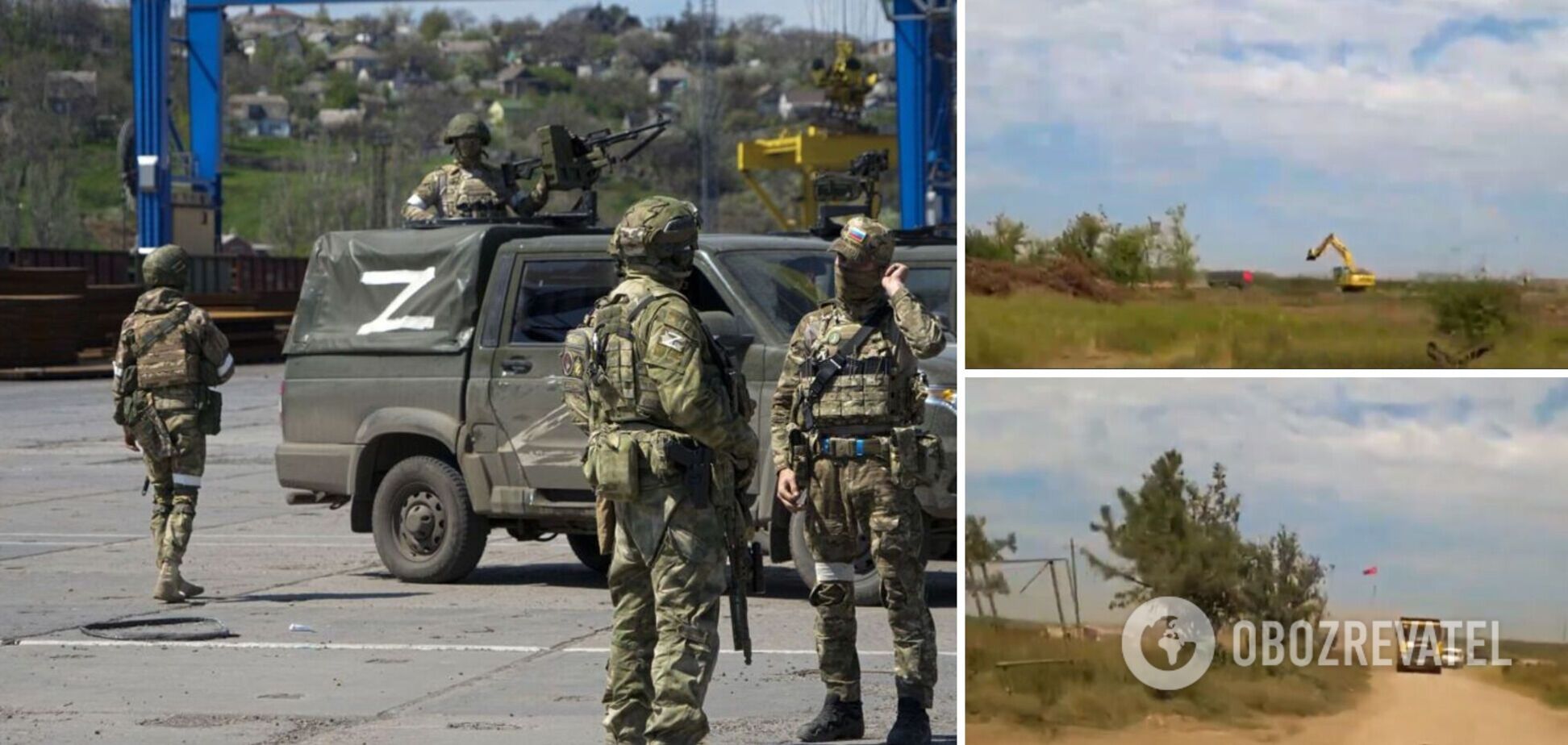 Готують 'живий щит': у Маріуполі окупанти почали зводити фортифікаційні споруди біля будівництва житла. Відео