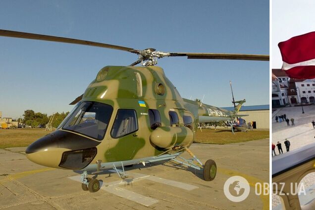 Латвія передала Україні чотири вертольоти Мі-17 та Мі-2. Фото