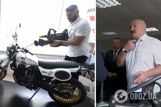 'А що тут білоруського?' Лукашенко невдало похизувався новим мотоциклом 'Мінськ' із китайських деталей. Відео