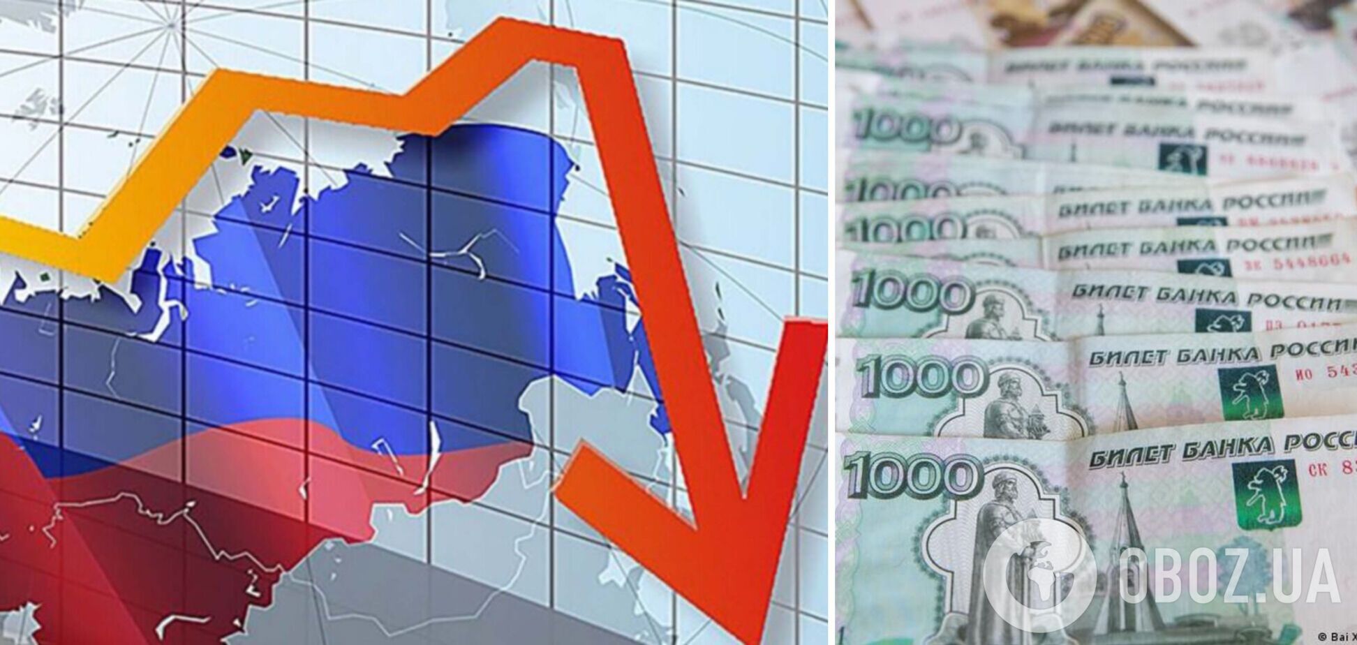 Найсильніший спад економіки Росії очікується наприкінці 2022 року