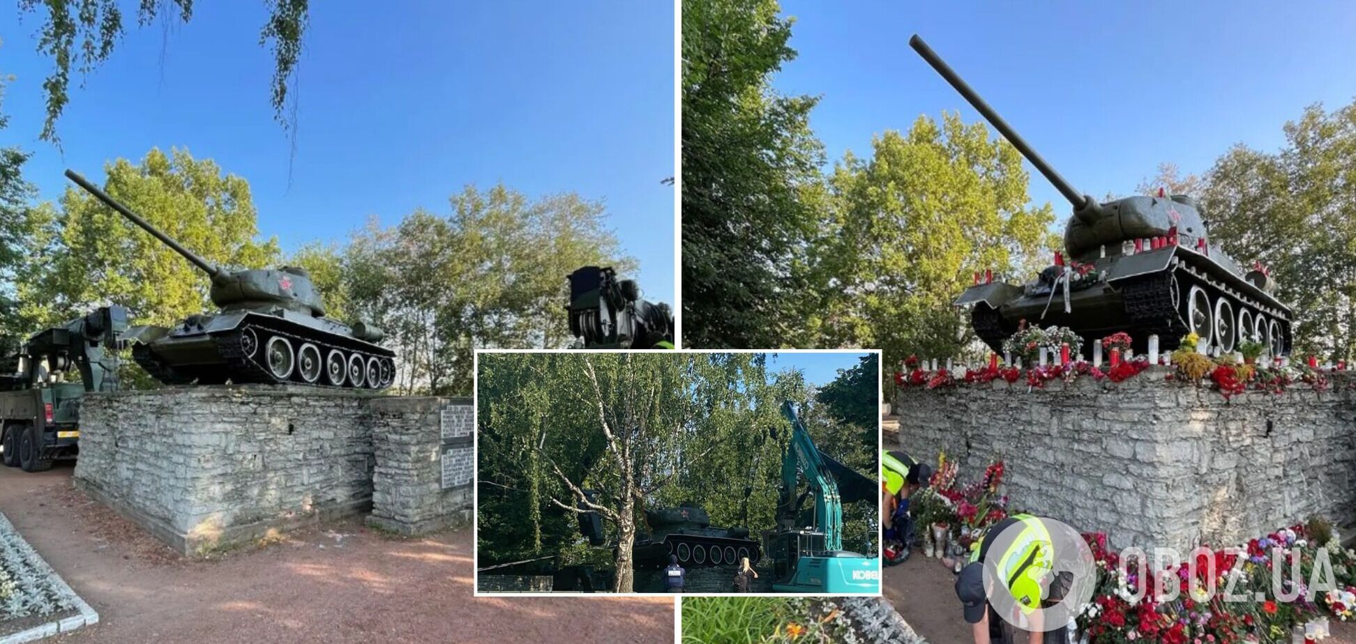 В Эстонии демонтируют памятник советскому танку