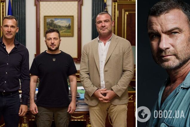 Лієв Шрайбер відвідав розбомблену Росією Бородянку і розхвалив Зеленського та Шевченка