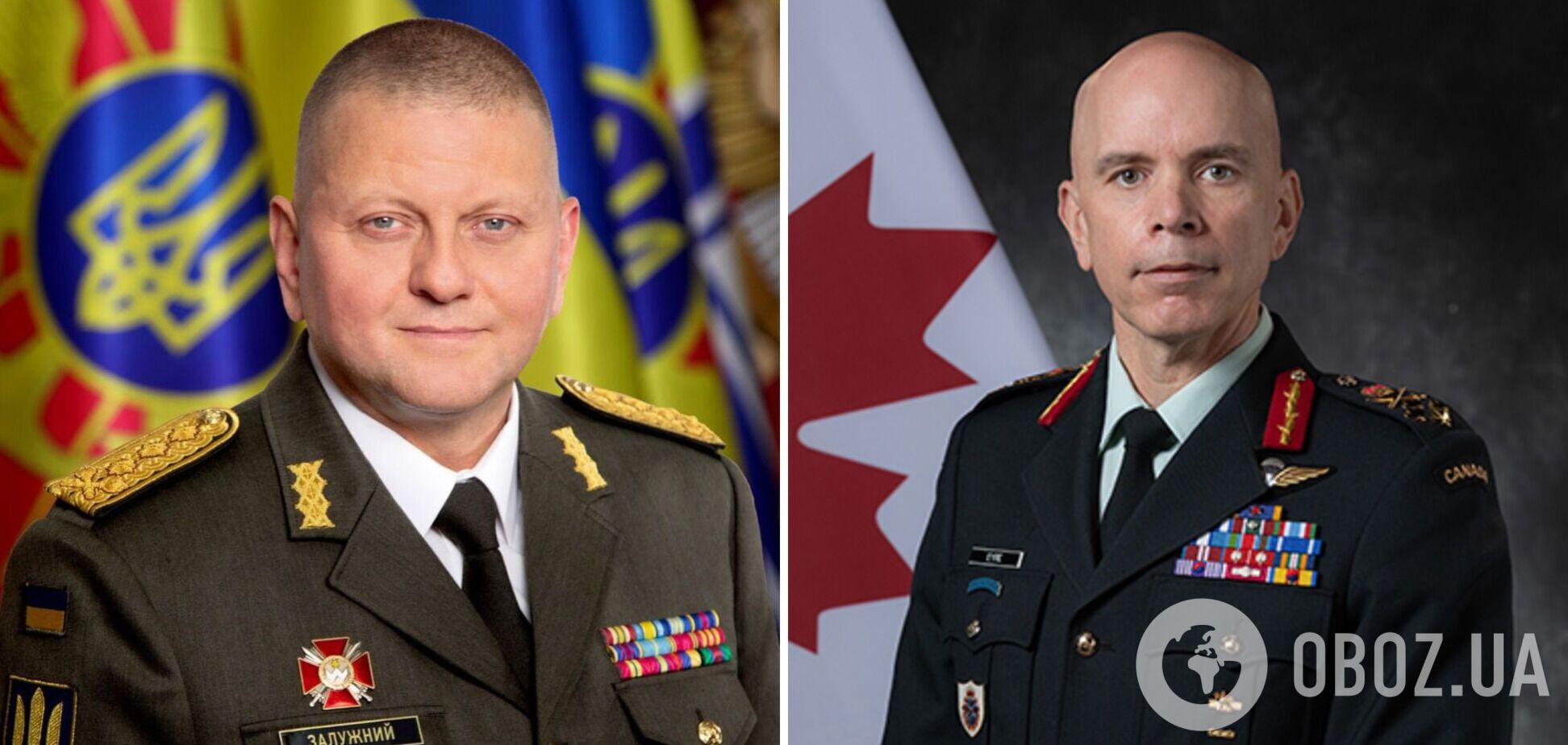 Валерий Залужный обсудил войну с канадским генералом Дональдом Эйром.