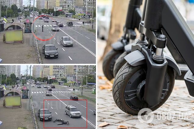 Мужчина упал на дорогу и едва не попал под колеса авто