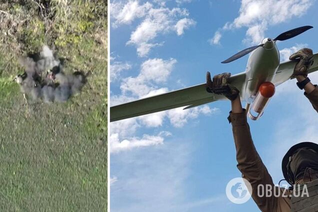 Так тікали, що покинули свого пораненого: 'королівські' артилеристи показали відео успішної роботи дрона по окупантах