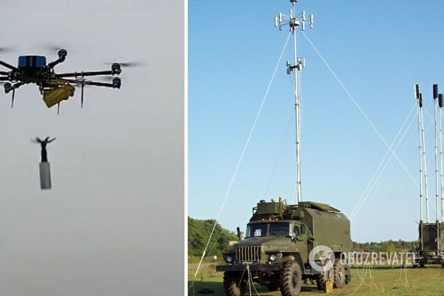 Українські розвідники знищили ворожу станцію РЕБ з дрона, який вона повинна була вистежити. Відео