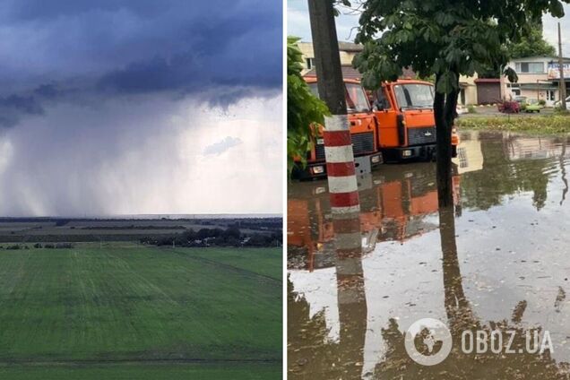 Одещину накрила потужна злива з градом, ринок '7 кілометр' перетворився на озеро. Відео