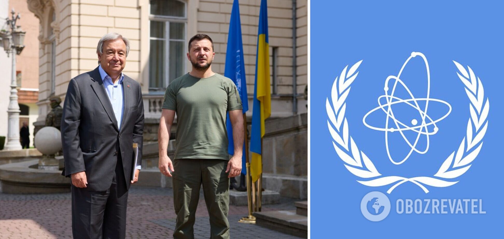 Зеленский и Гутерриш согласовали параметры миссии МАГАТЭ на Запорожскую АЭС