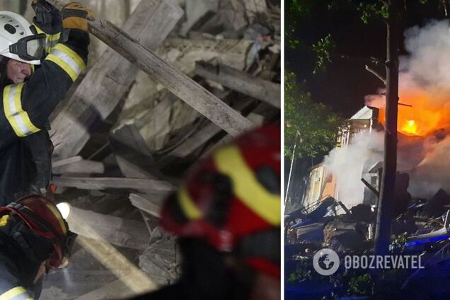 В полиции Харькова показали первые минуты после ракетного удара РФ по общежитию на Салтовке. Видео