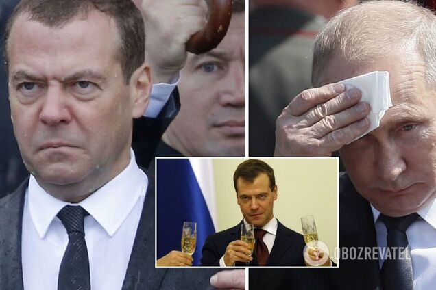 Медведєв образив Путіна, який назвав його 'головним алкоголіком Росії': що відомо про скандал