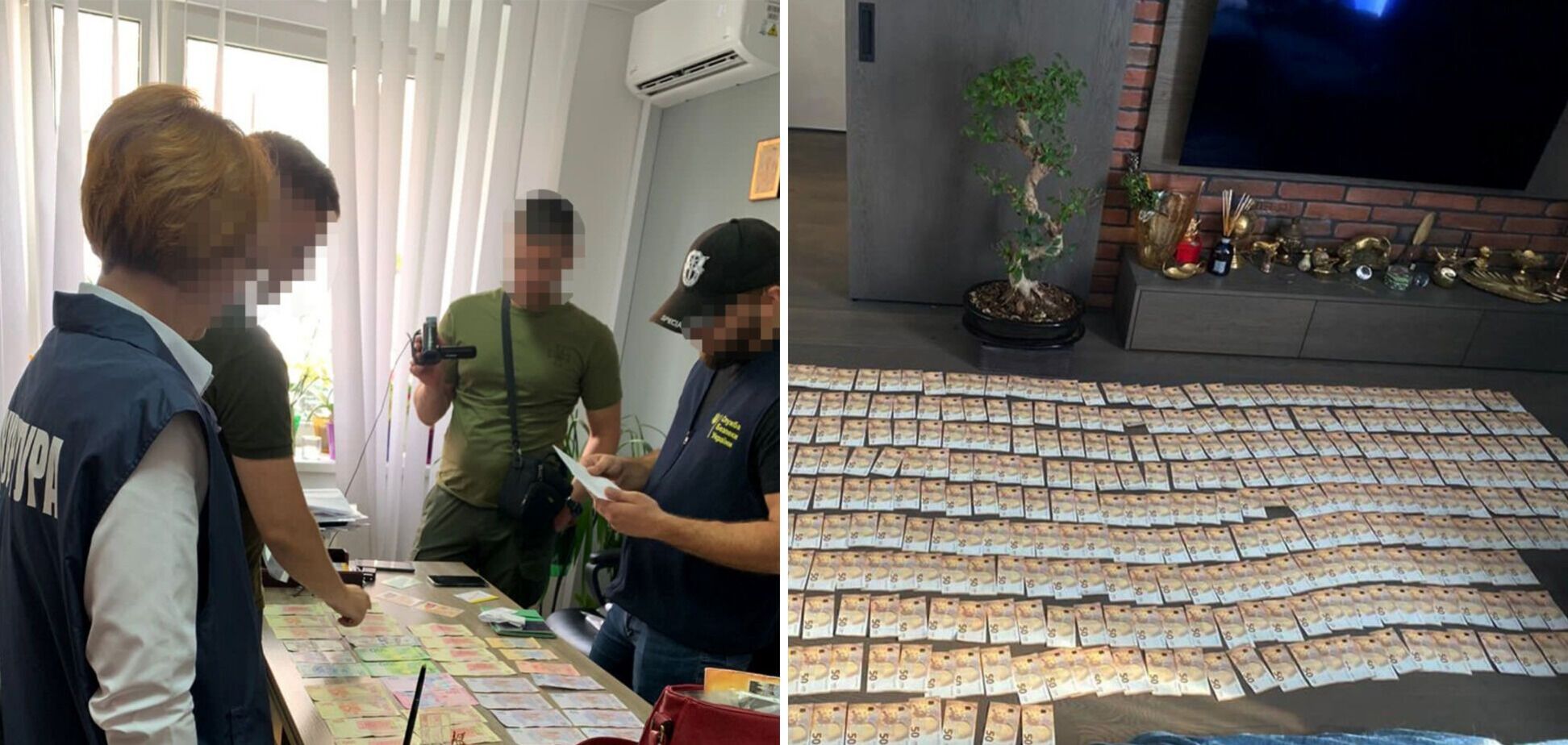 Во Львове чиновница организовала схему выезда за границу военнообязанных: во время обысков СБУ обнаружила 8 млн гривен наличных. Фото
