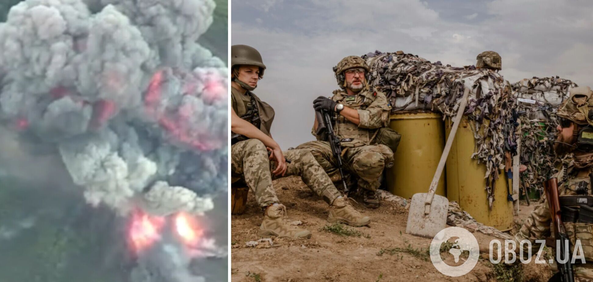 Захисники України 'вполювали' і знищили САУ окупантів разом з БК. Відео 'феєрверку'