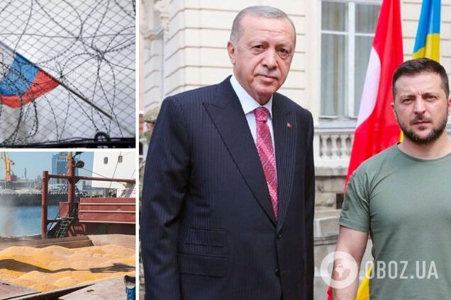 Зеленский обсудил с Эрдоганом продажу Россией краденого украинского зерна