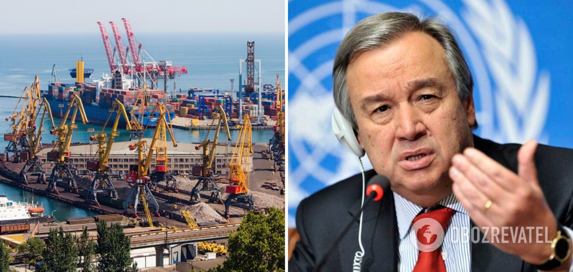 Генсек ООН Гутерреш прибув до одеського порту. Відео