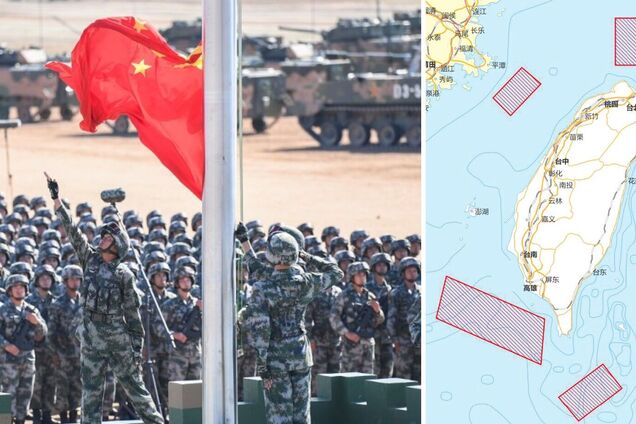 Армія Китаю оточила Тайвань і погрожує бойовими стрільбами