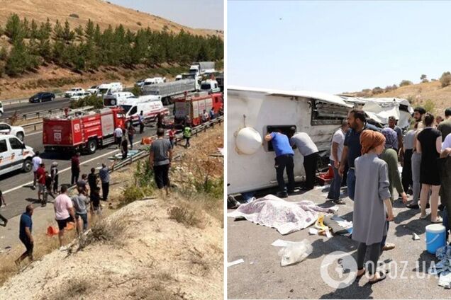 В Турции произошло масштабное ДТП с автобусом: 16 человек погибли, 21 ранены. Фото и видео