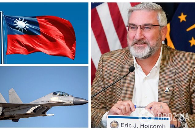 На Тайвань прибув губернатор штату США: Китай відправив військові кораблі і літаки до острова