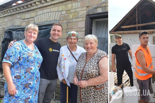 'Не быть безразличными к горю': волонтеры 'Добробата' взялись восстанавливать разрушенные оккупантами дома украинцев. Фото