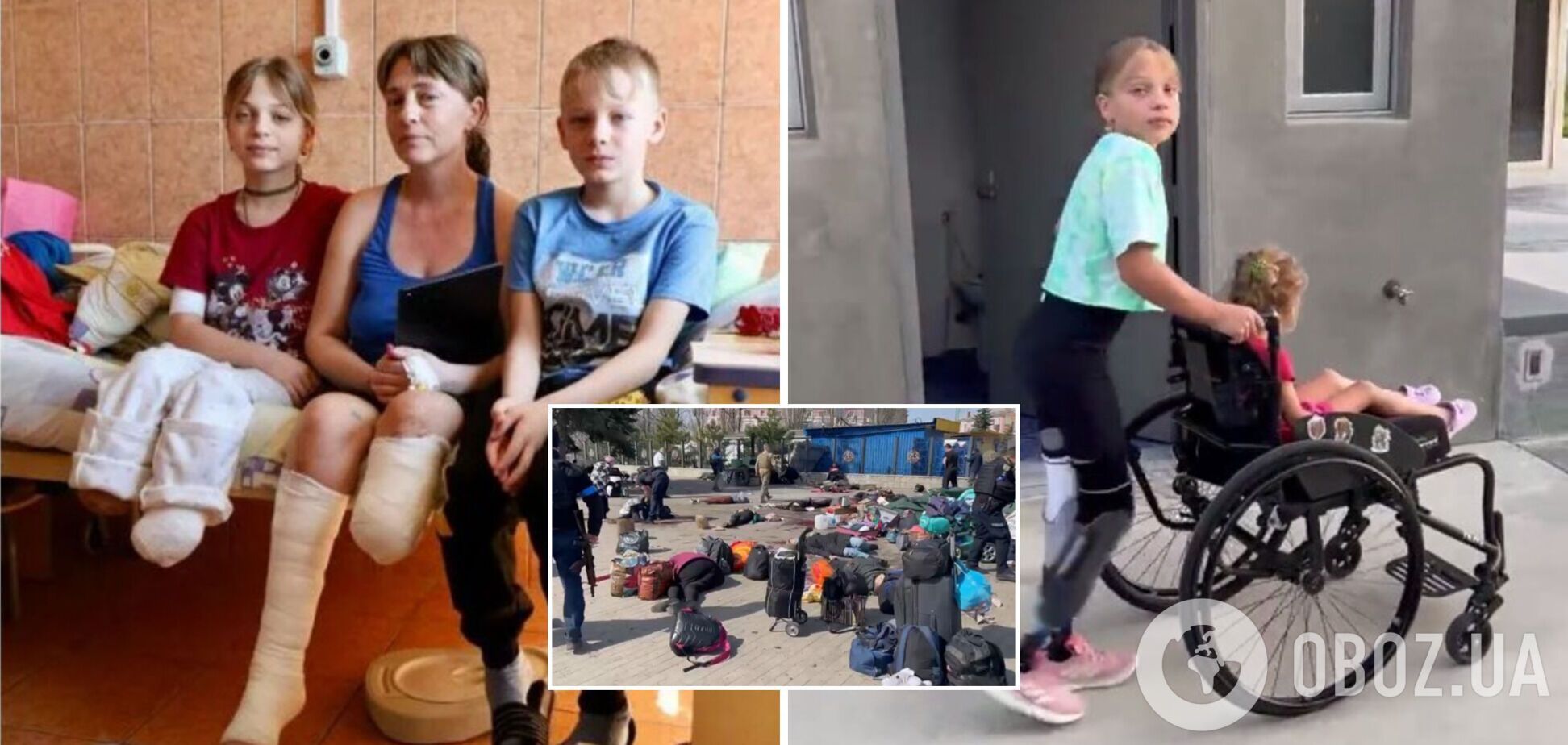Дівчинка, яка втратила ноги на вокзалі у Краматорську, знову може ходити