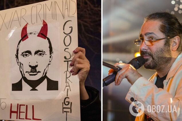 Российский певец Лебединский назвал Путина кровавым Гитлером и признался, что раньше считал его 'милым'