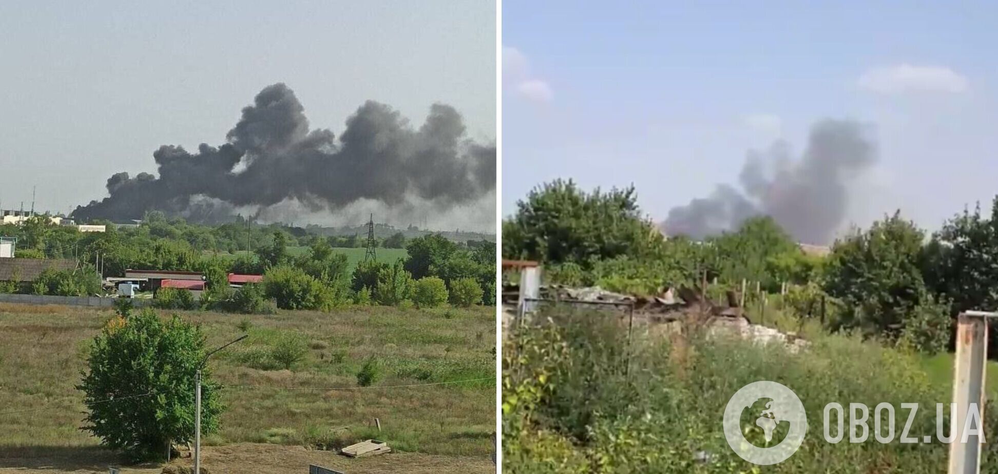 У Каховку підвезли свіжу 'бавовну': з’явилися фото і відео ударів ЗСУ по складу з боєприпасами окупантів