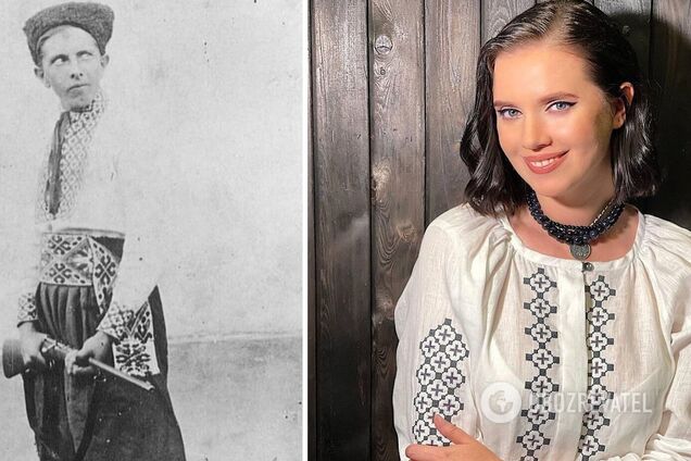 Янина Соколова представила вышиванку 'Бандеровна' – женскую версию вышитой рубашки Степана Бандеры