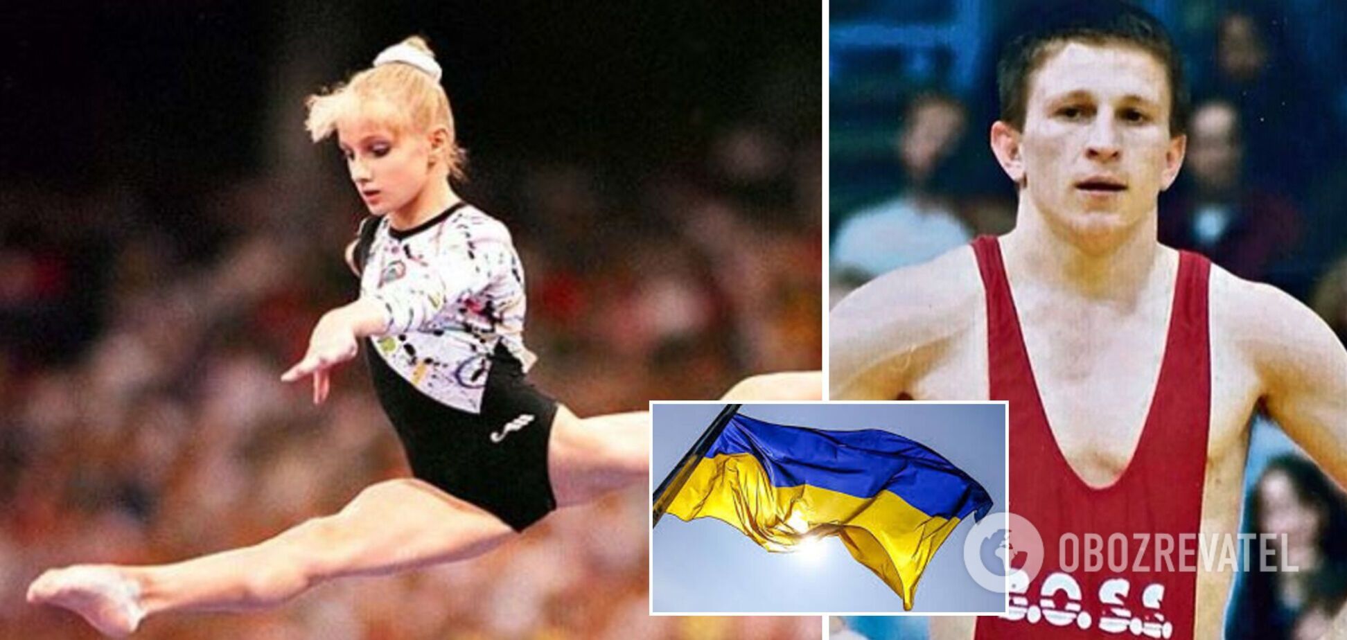 Друг Карелина и жертва насилия: первый гимн Украины на Олимпиаде 'включил' луганский борец, а гимнастки подняли два флага