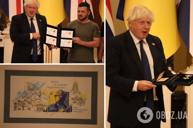 В День Независимости Украины в Киеве Зеленский вручил Борису Джонсону Орден Свободы. Фото и видео