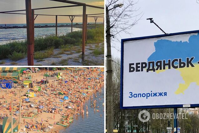Появились свежие фото пляжей оккупированного Бердянска: сорняки, нищета, а над морем кружат вертолеты РФ
