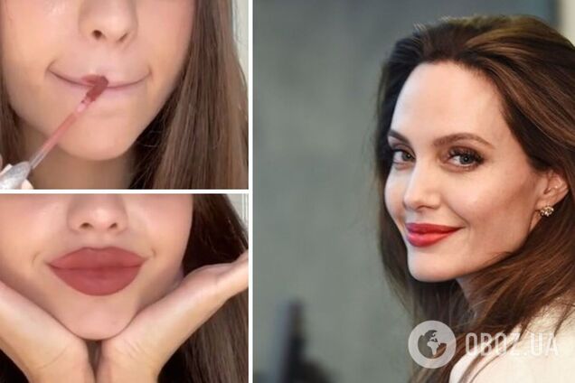 Губы как у Джоли: в TikTok завирусился лайфхак, как быстро добавить объем устам