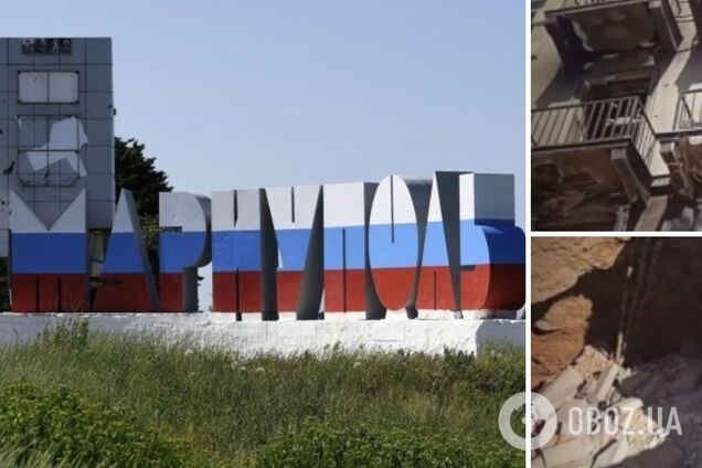 'Кратеры' на улицах и мощные пожары: оккупанты продолжают уничтожать оккупированный Мариуполь. Видео