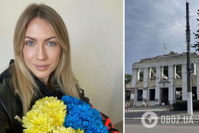 Леся Никитюк растрогала подарками от детей из полуразрушенной Ахтырки