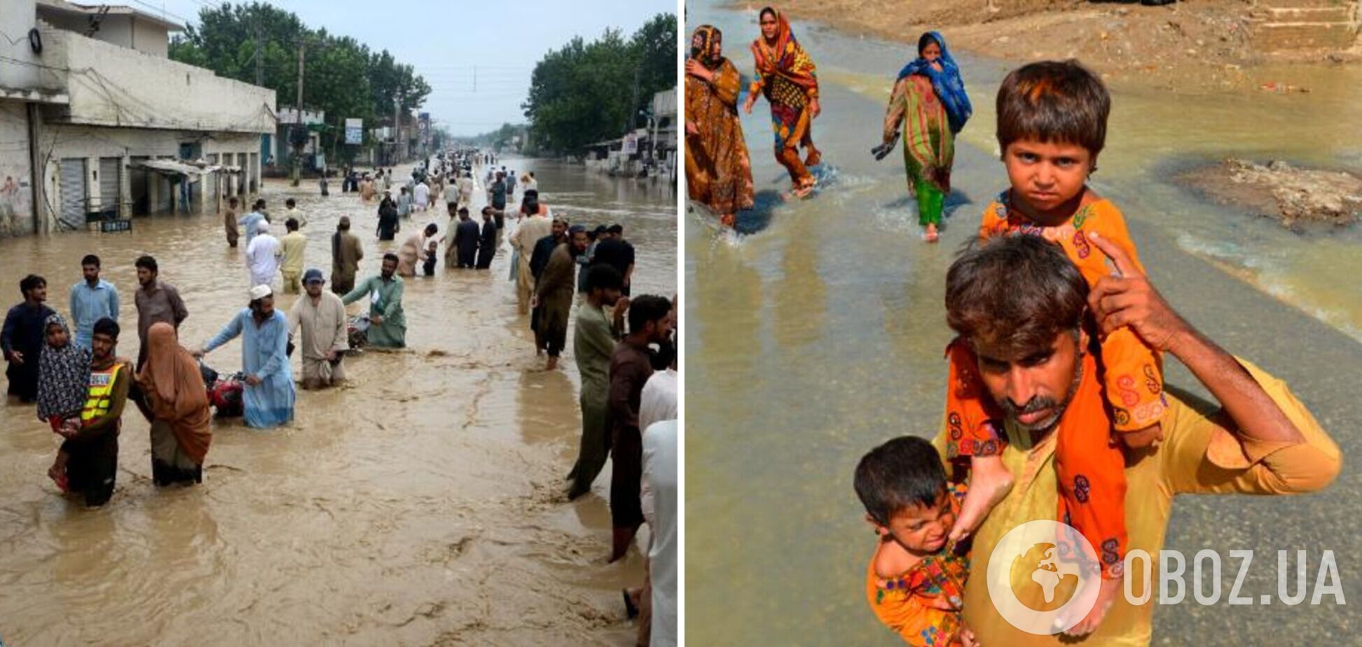 Жертвами масштабної повені в Пакистані вже стали більше тисячі людей, серед них майже 350 – діти