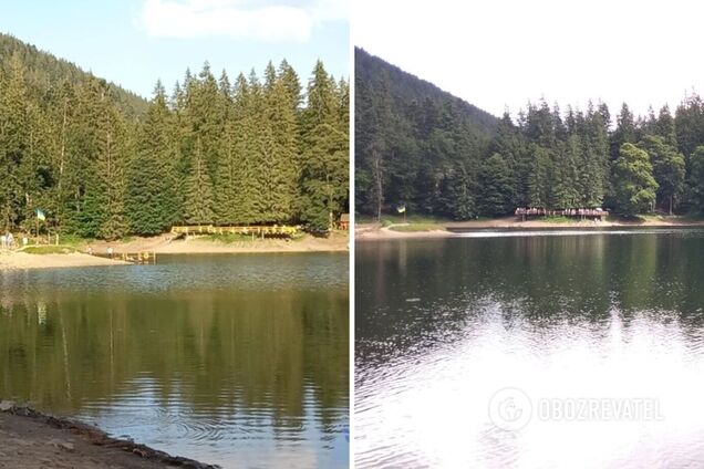 Уровень воды в Синевире опустился до исторического минимума