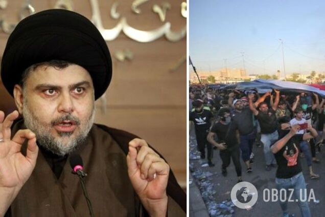 В Багдаде поклонники шиитского лидера Садра пошли на штурм президентского дворца после захвата здания правительства. Видео