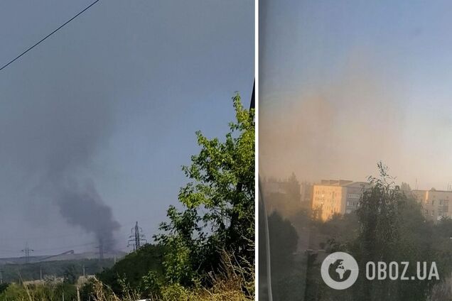 'Бавовна' добралась до Макеевки и Ясиноватой: горожане слышали взрывы, в небо поднялся дым. Фото и видео