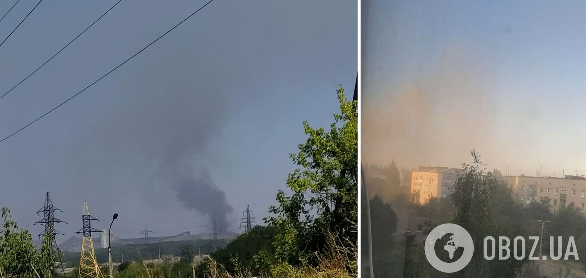 'Бавовна' добралась до Макеевки и Ясиноватой: горожане слышали взрывы, в небо поднялся дым. Фото и видео