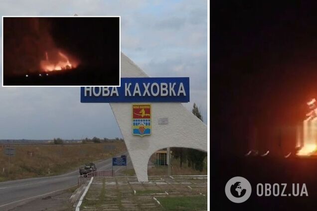 В Новой Каховке ВСУ устроили фаершоу на складе оккупантов: взрывной волной повреждены окна в домах. Видео