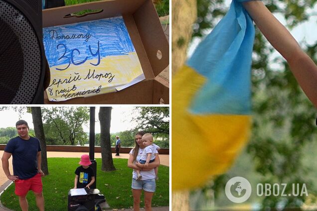 У Чернігові 8-річний хлопчик влаштовує концерти, щоб зібрати гроші для ЗСУ: уже заробив майже 60 тис. грн. Фото